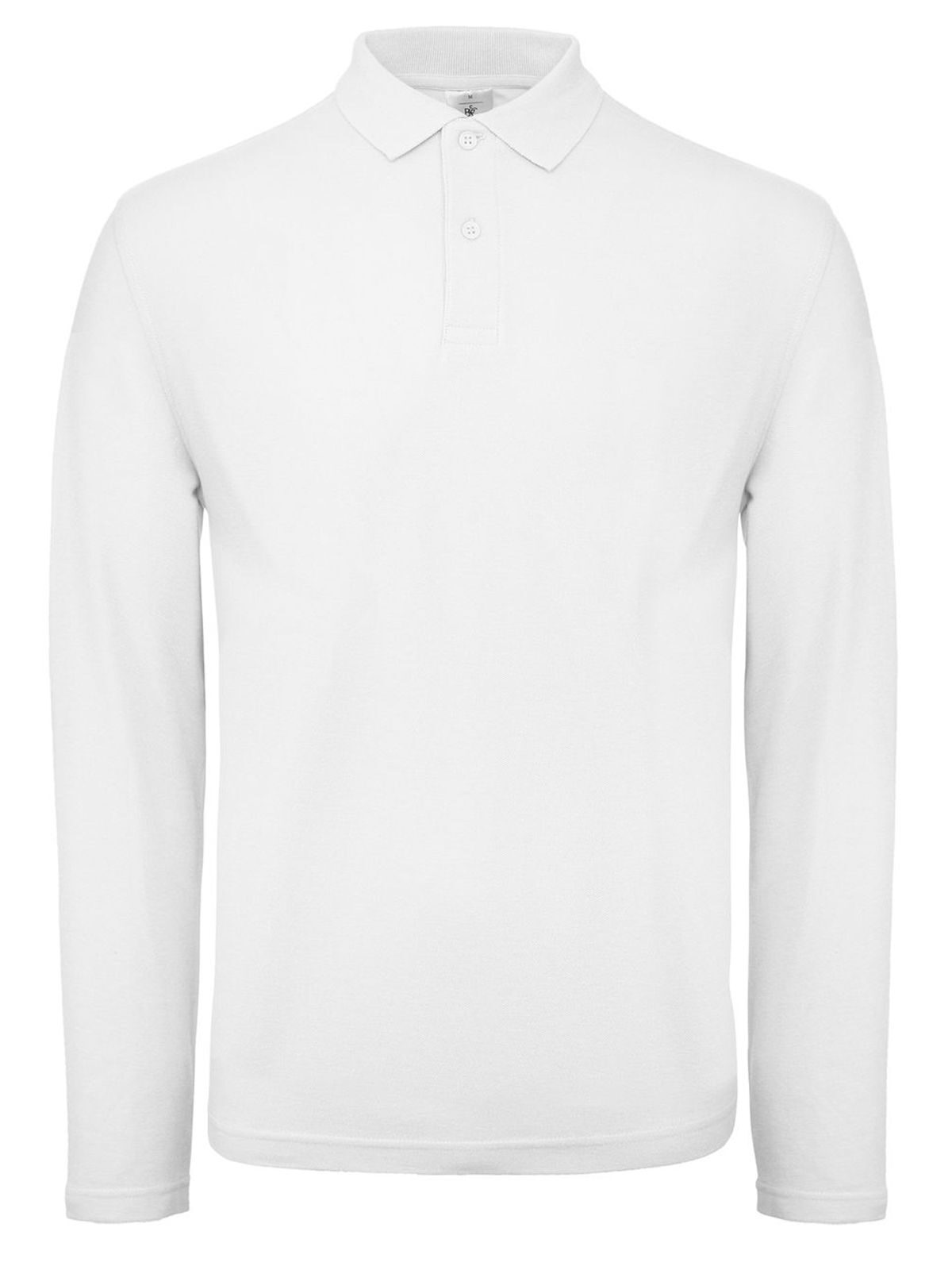 Camisa polo masculina de manga comprida ID.001 - WH001 - Branco