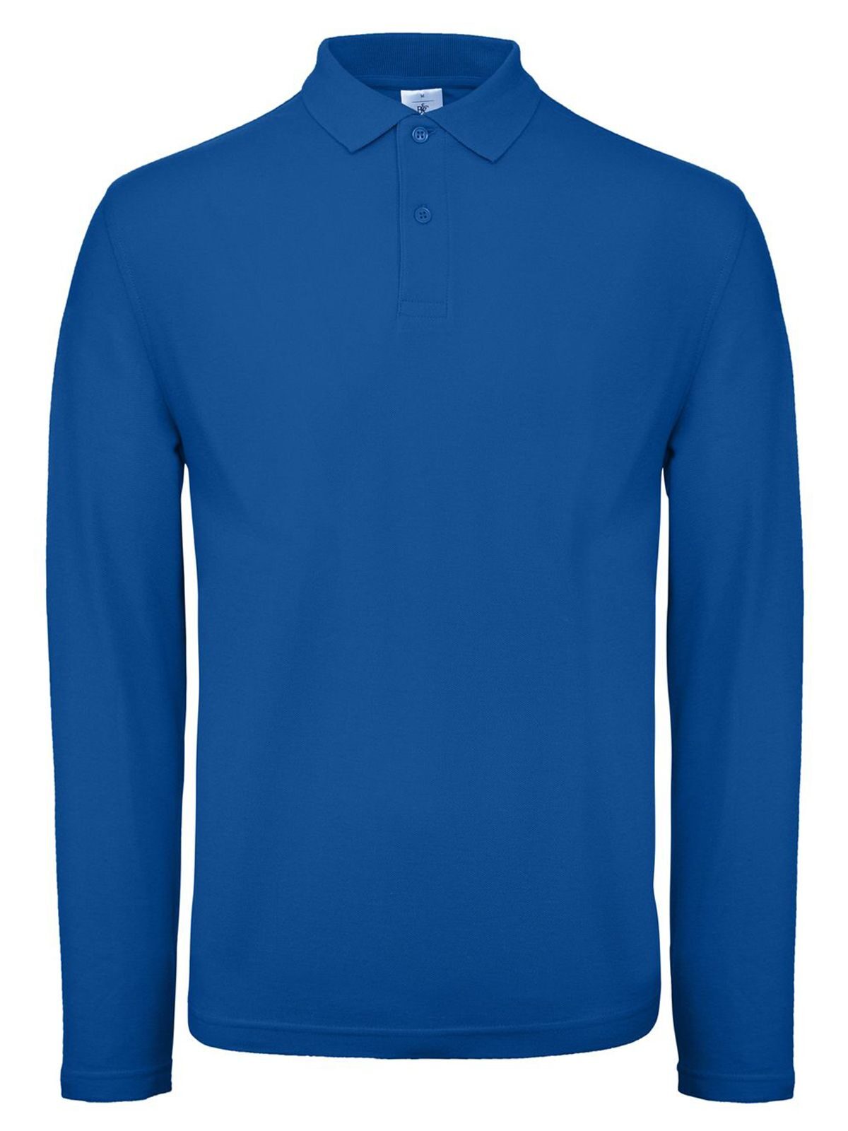 Camisa polo masculina de manga comprida ID.001 - RB450 - Azul Royal