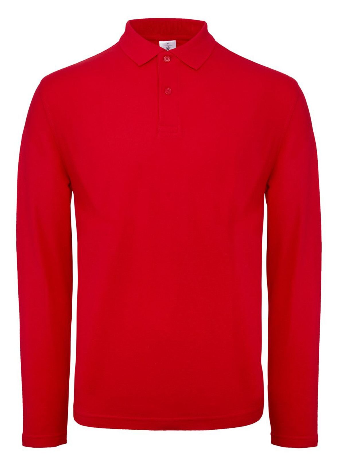 Camisa polo masculina de manga comprida ID.001 - RE004 - Vermelho