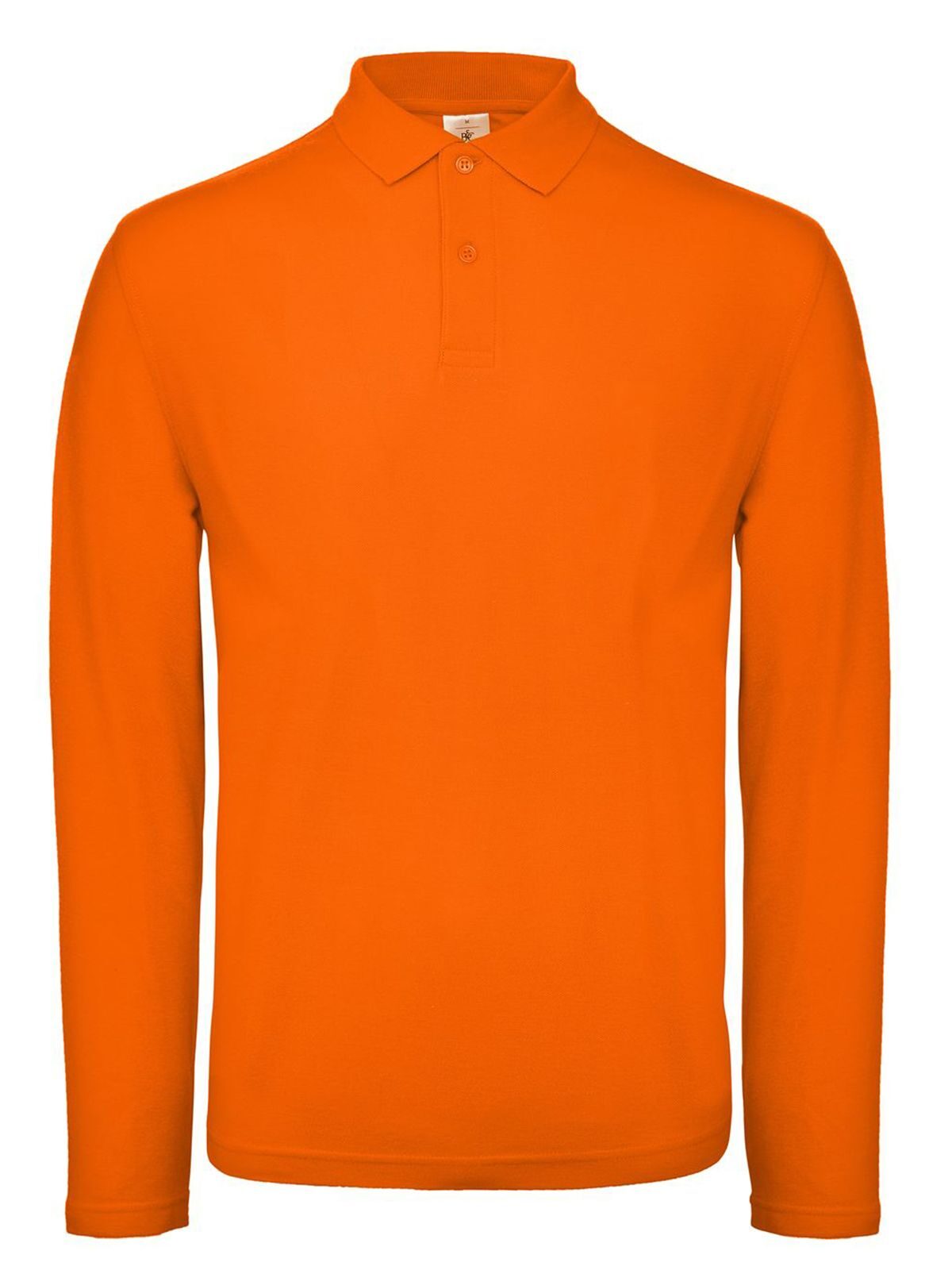 Camisa polo masculina de manga comprida ID.001 - OR235 - Laranja