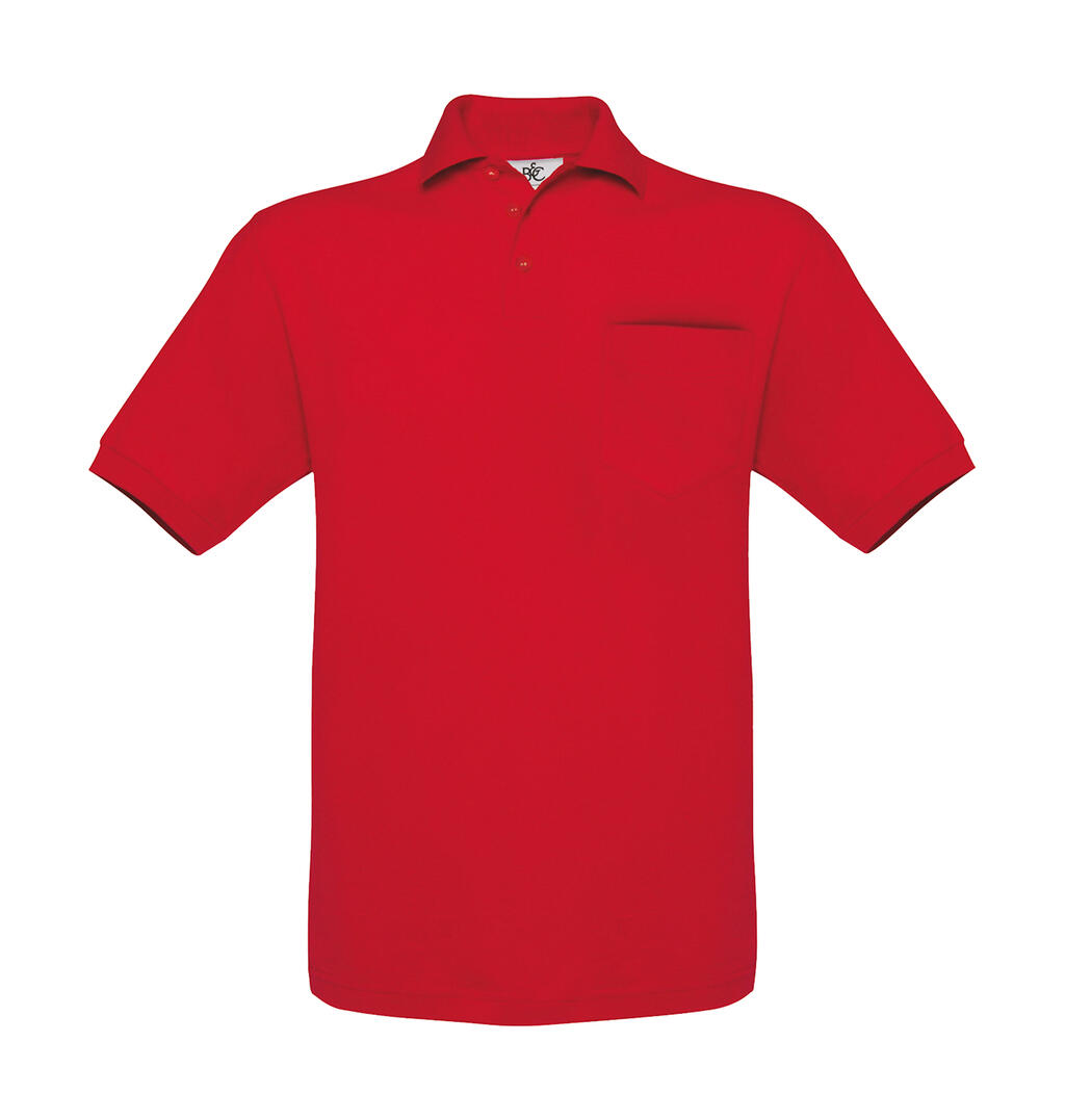 Polo unissex Safran Pocket - 400 - Vermelho