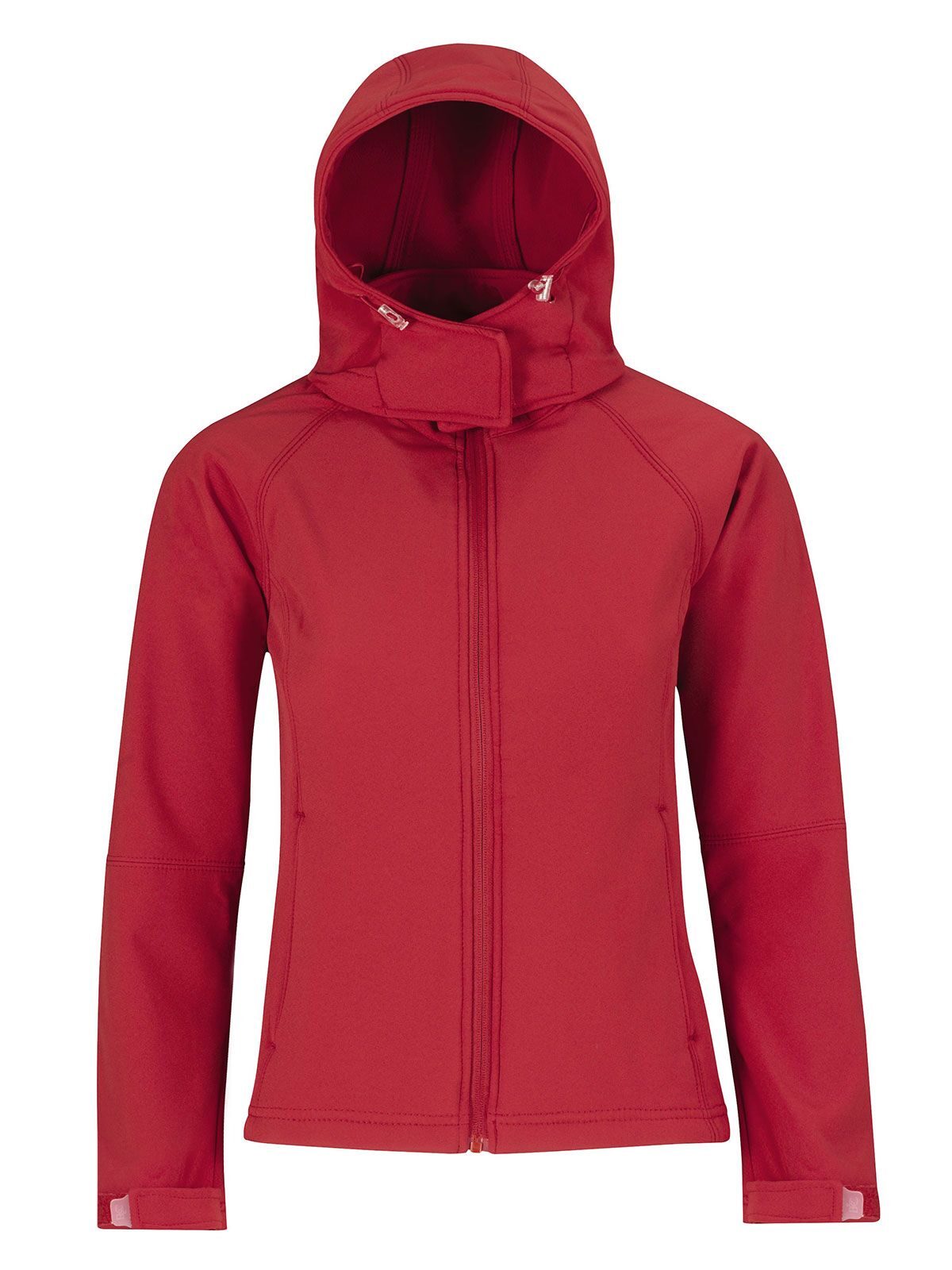 Casaco Softshell Feminino com Capuz - RE004 - Vermelho
