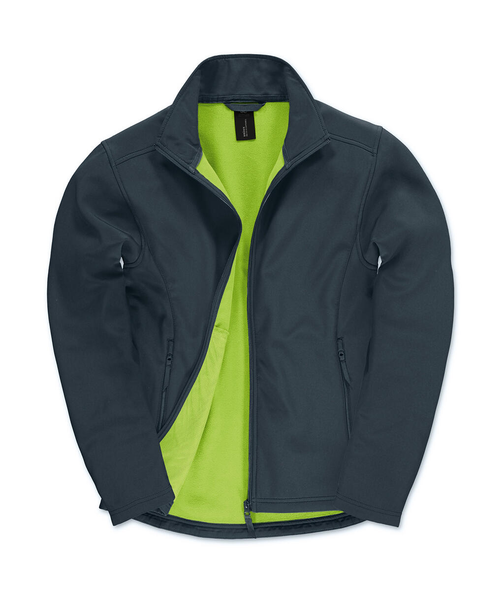 Jaqueta Softshell Masculina ID.701 - 270 - Azul-marinho/Verde neon