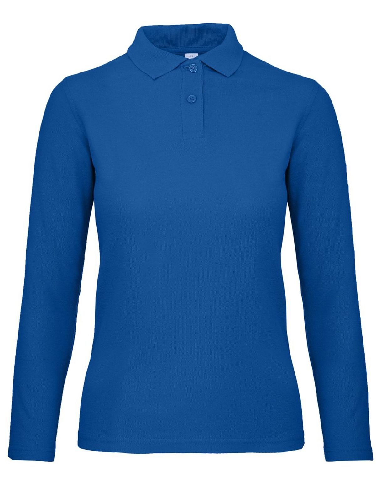 Polo feminina de manga comprida ID.001 - RB450 - Azul Royal