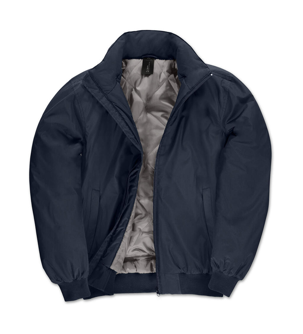 Jaqueta Bomber Masculina Crew - 255 - Azul-marinho/Cinza quente