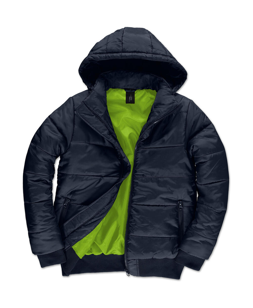 Jaqueta masculina Superhood - 270 - Azul-marinho/Verde neon