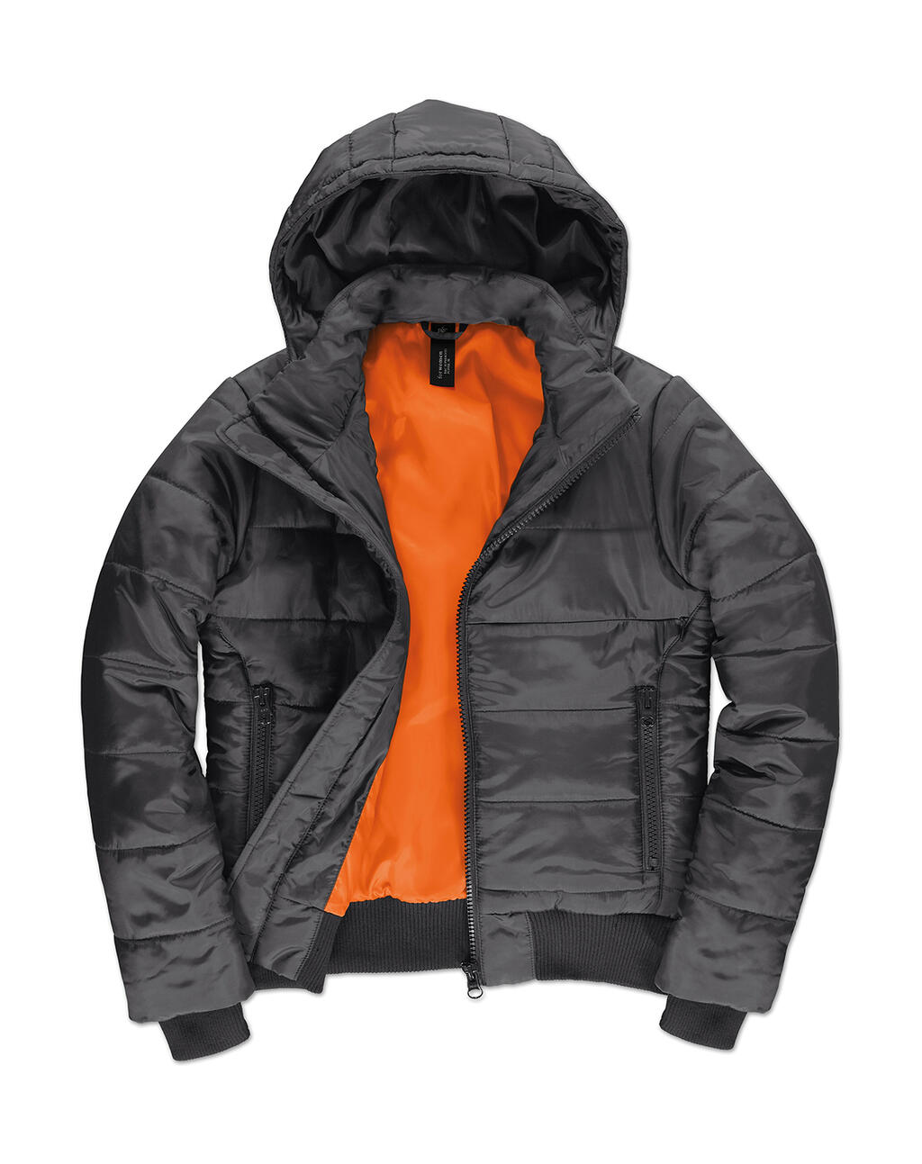 Jaqueta feminina Superhood - 170 - Cinza escuro/Laranja neon