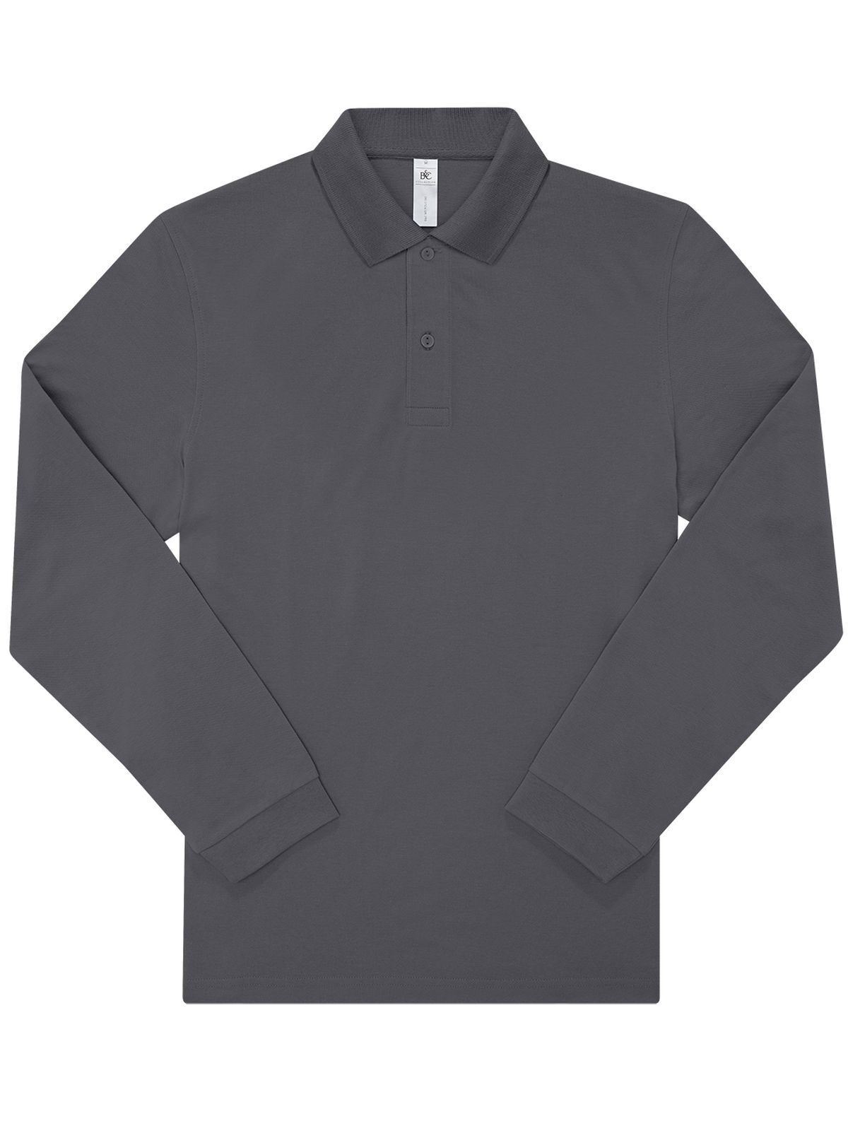 Minha camisa polo 180 de manga comprida - DG670 - Cinza Escuro