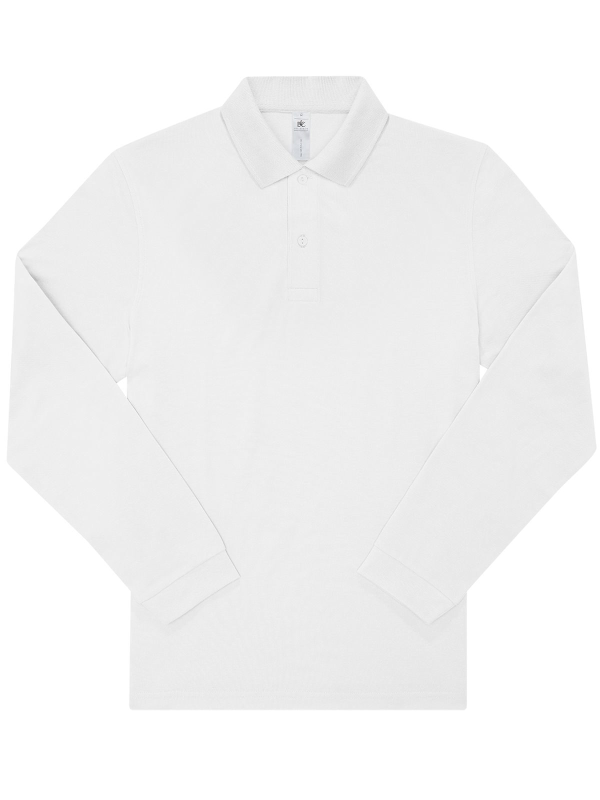 Minha camisa polo 180 de manga comprida - WH001 - Branco