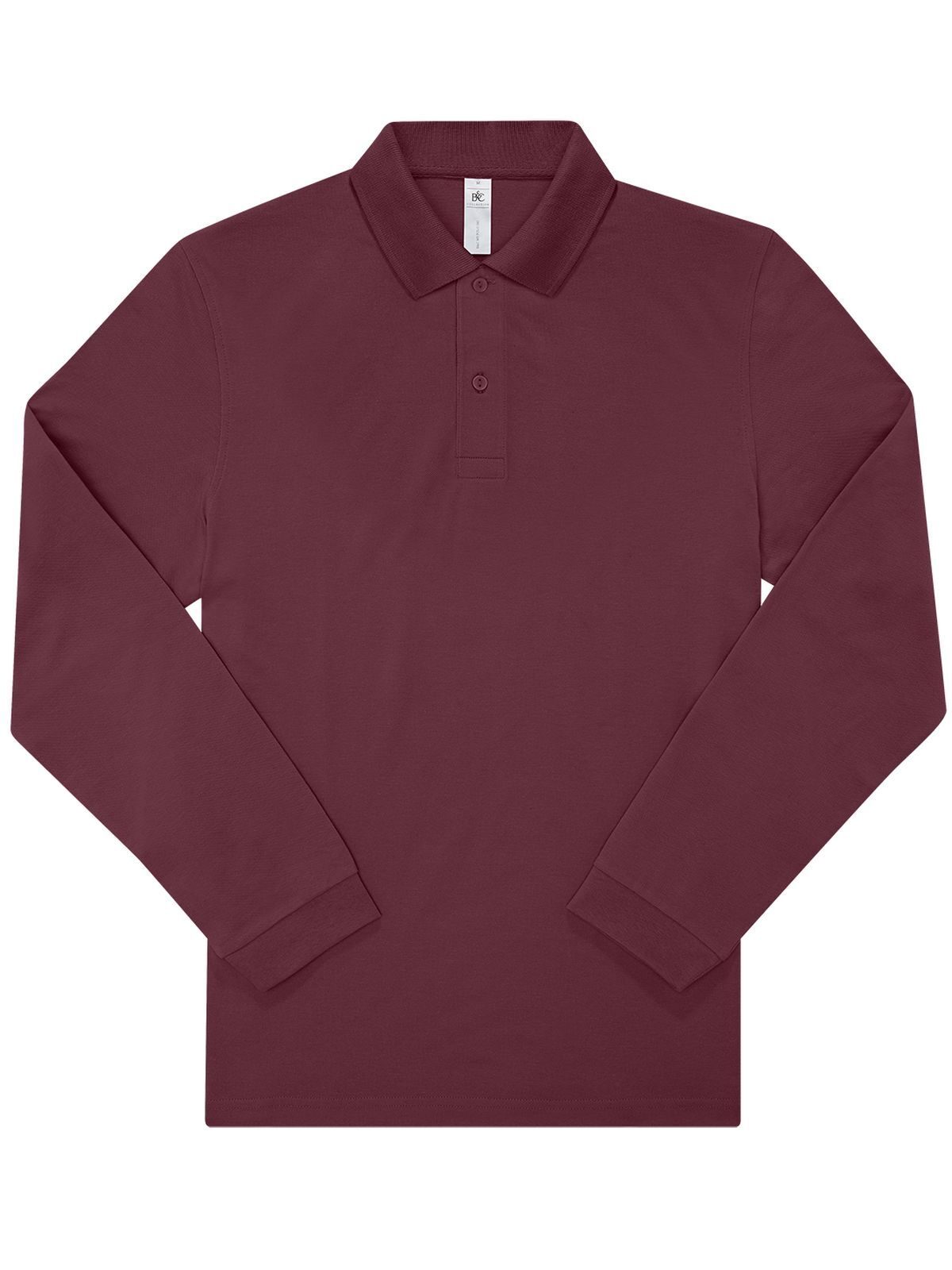 Minha camisa polo 180 de manga comprida - BU370 - Borgonha