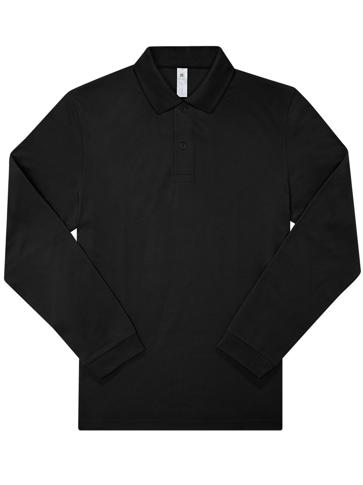 Minha camisa polo 210 de manga comprida - BL002 - Preto