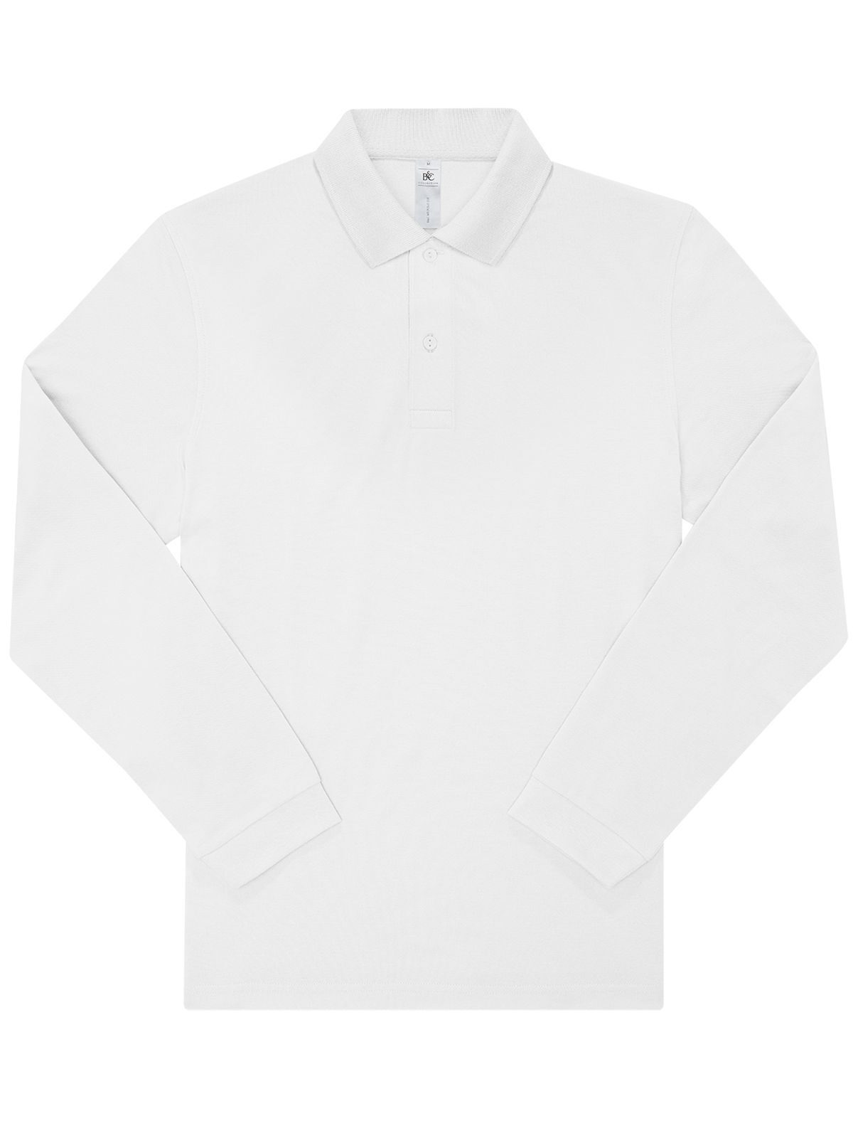 Minha camisa polo 210 de manga comprida - WH001 - Branco