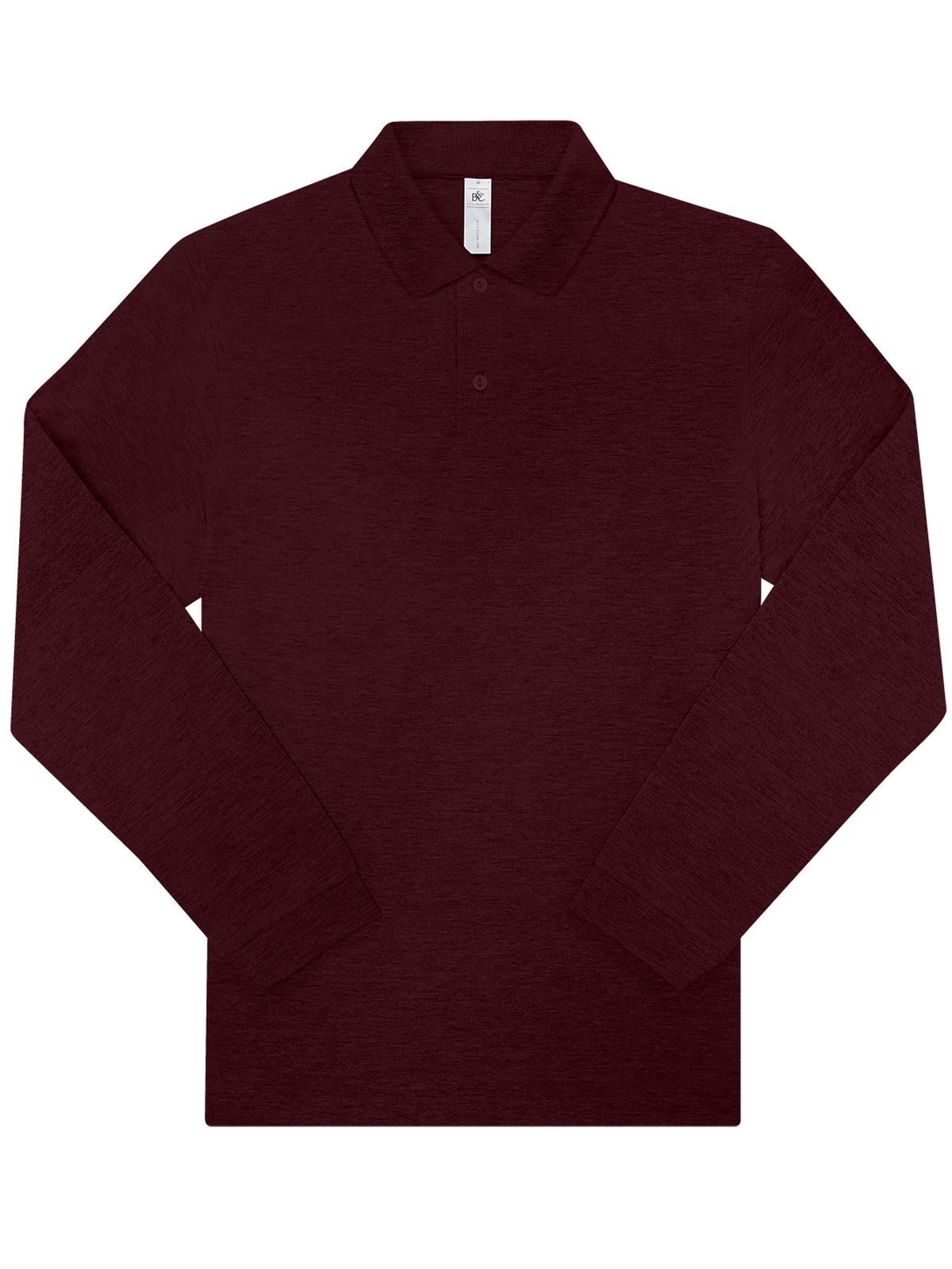 Minha camisa polo 210 de manga comprida - HB619 - Heather Burgundy