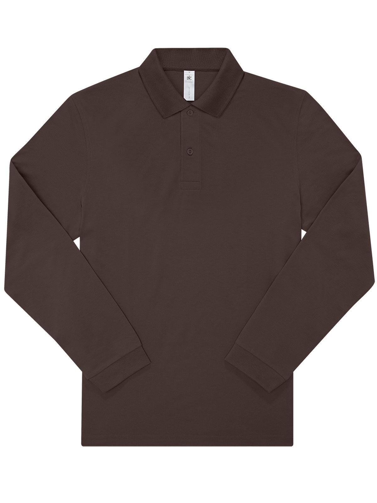 Minha camisa polo 210 de manga comprida - RC142 - Café Torrado