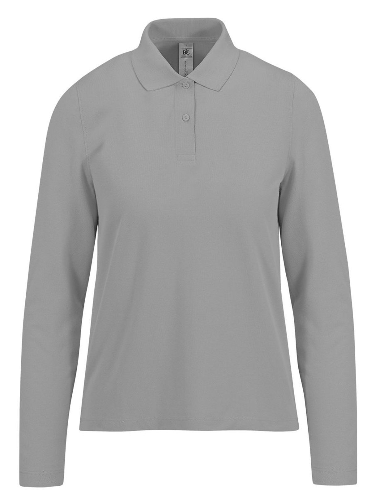 Camisa Polo 180 de Manga Comprida / Feminina - SG620 - Cinza Esportivo