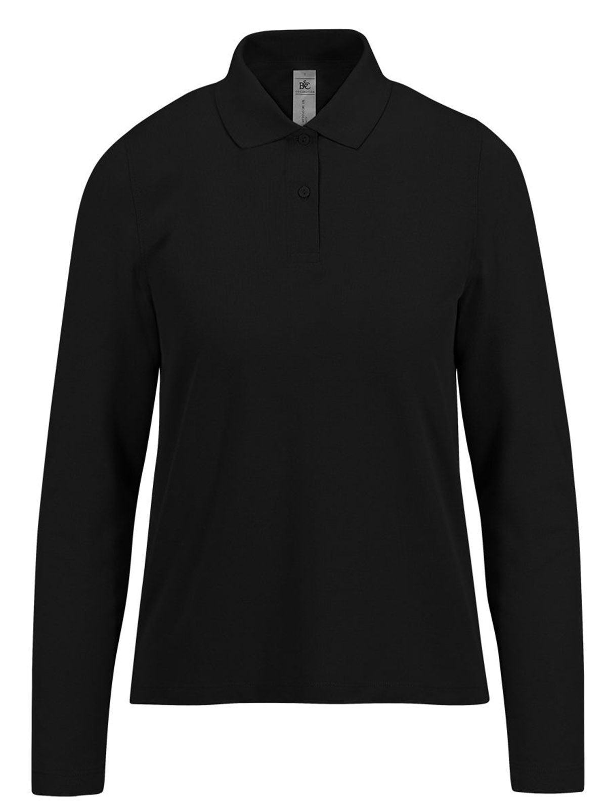 Camisa Polo 180 de Manga Comprida / Feminina - BL002 - Preto