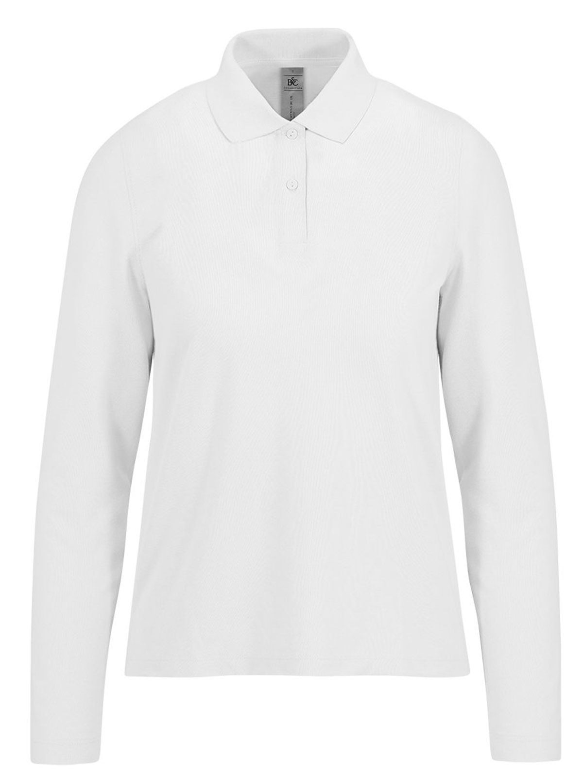 Camisa Polo 180 de Manga Comprida / Feminina - WH001 - Branco