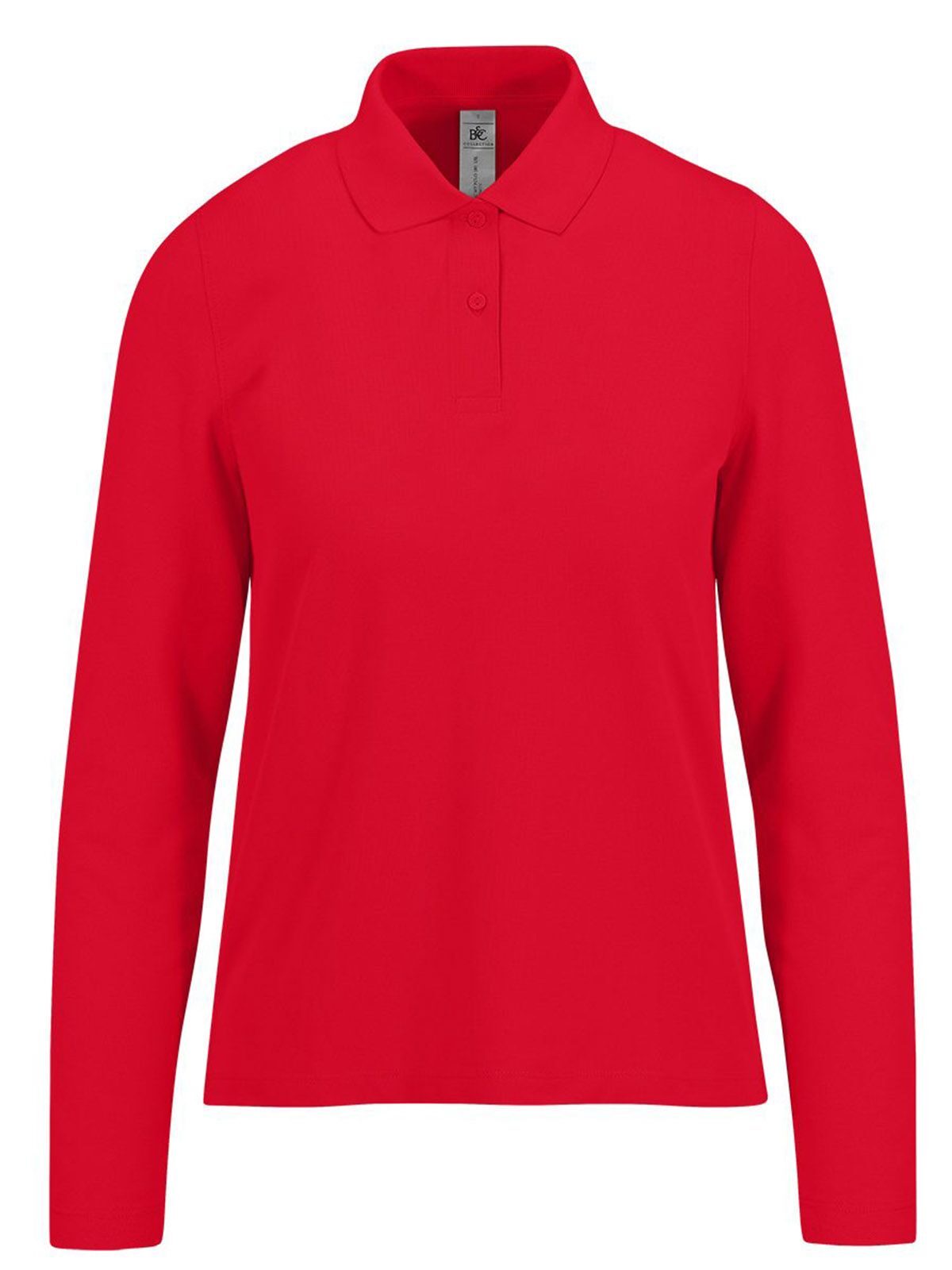 Camisa Polo 180 de Manga Comprida / Feminina - RE004 - Vermelho