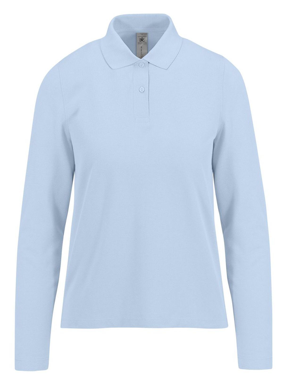 Camisa Polo 180 de Manga Comprida / Feminina - BB406 - Azul Blush