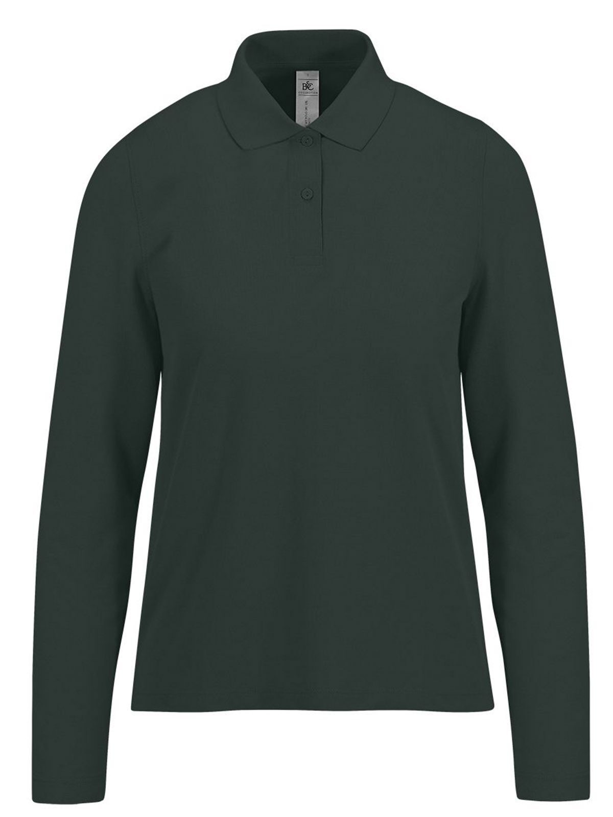 Camisa Polo 180 de Manga Comprida / Feminina - DF547 - Floresta Escura