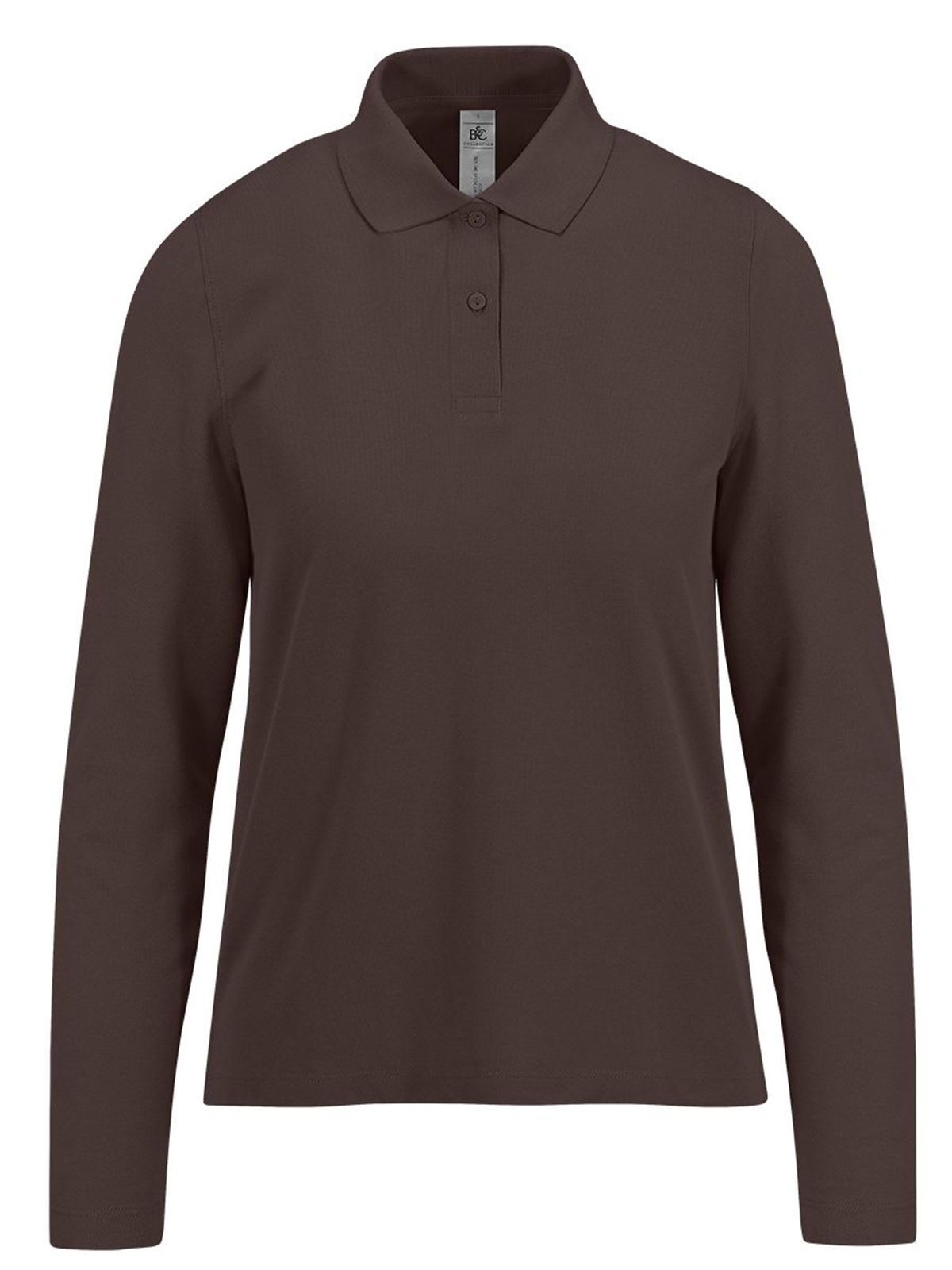 Camisa Polo 180 de Manga Comprida / Feminina - RC142 - Café Torrado