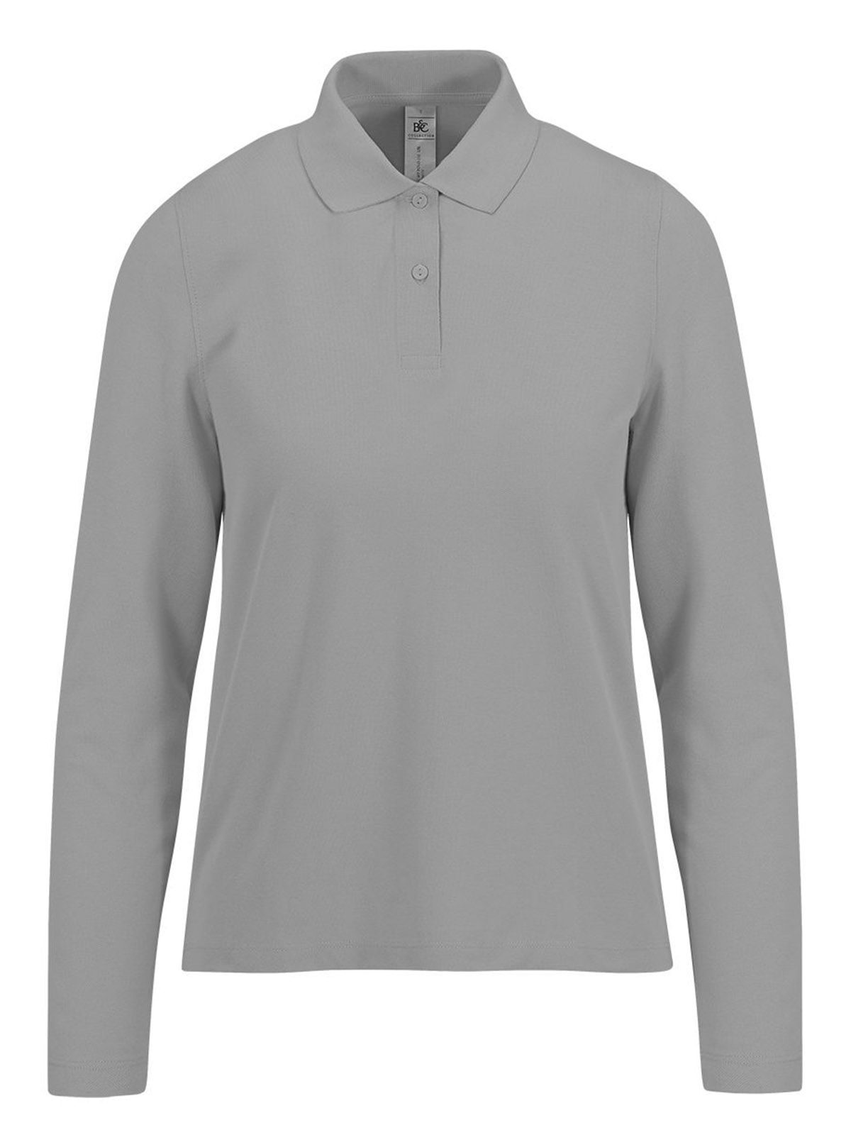 Camisa Polo 210 de Manga Comprida / Feminina - SG620 - Cinza Esportivo