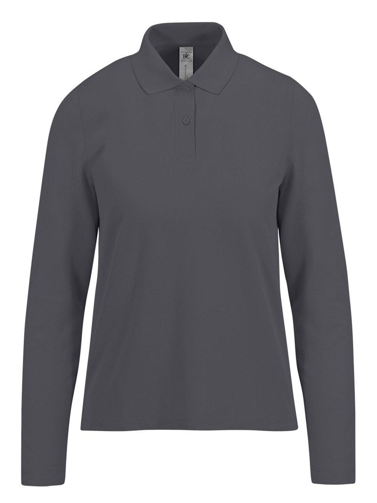 Camisa Polo 210 de Manga Comprida / Feminina - DG670 - Cinza Escuro