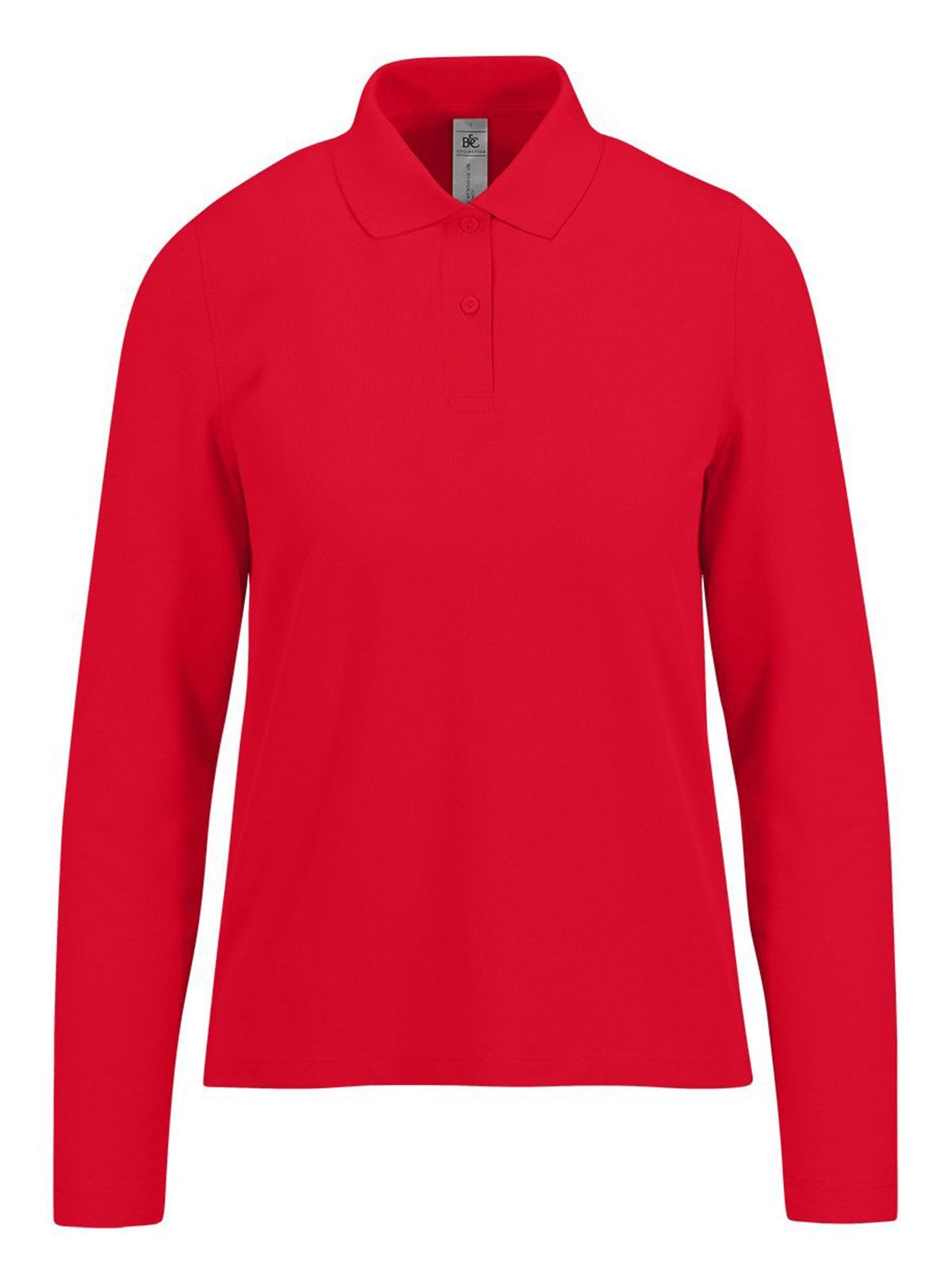 Camisa Polo 210 de Manga Comprida / Feminina - RE004 - Vermelho
