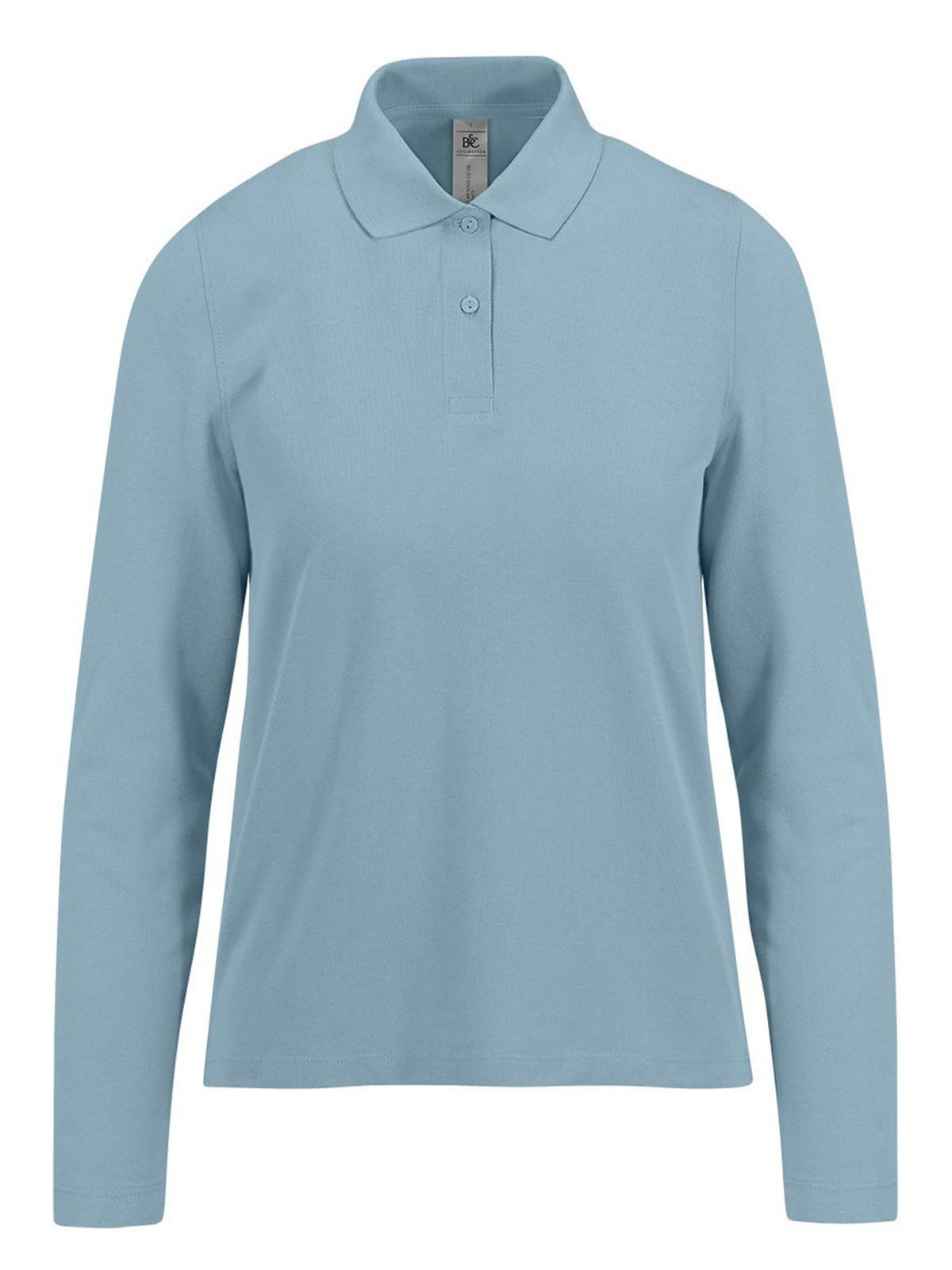 Camisa Polo 210 de Manga Comprida / Feminina - AB449 - Azul Amalfi