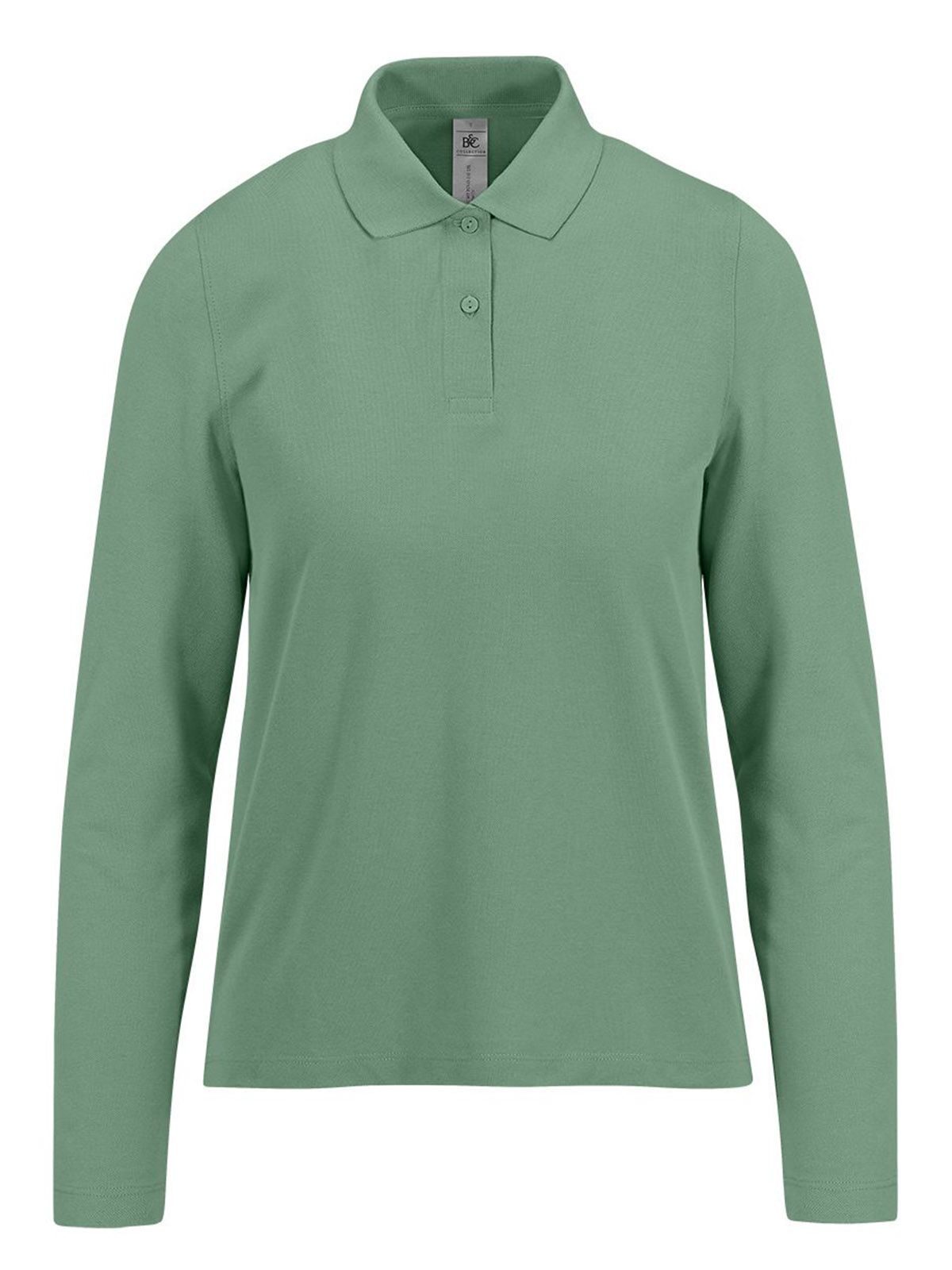 Camisa Polo 210 de Manga Comprida / Feminina - AG553 - Verde Amalfi