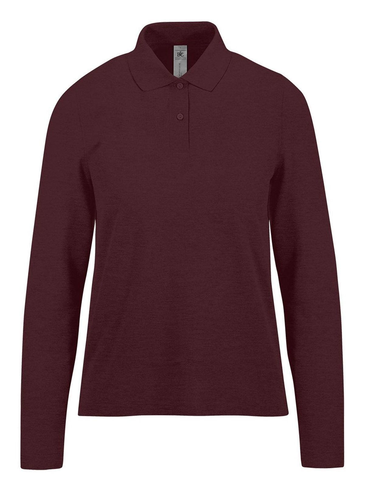 Camisa Polo 210 de Manga Comprida / Feminina - HB619 - Heather Burgundy