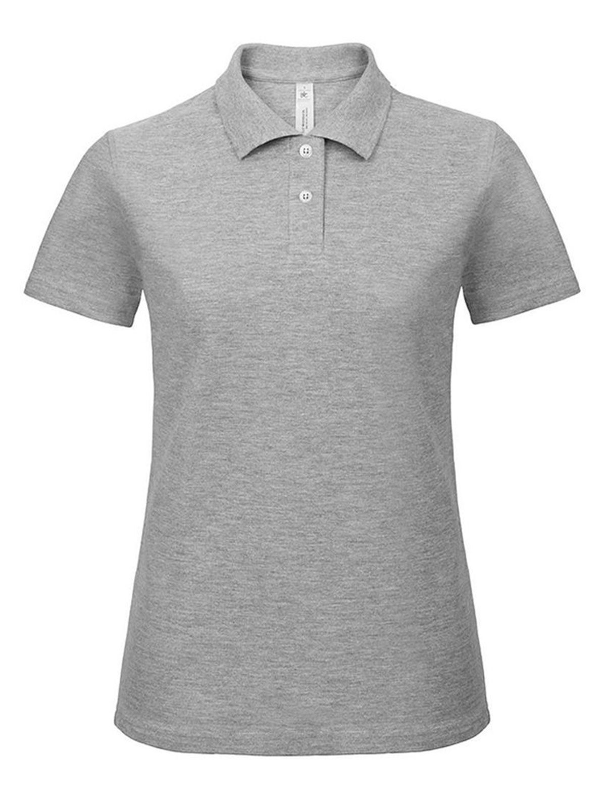 Polo feminina ID.001 - HG610 - Cinza Mesclado
