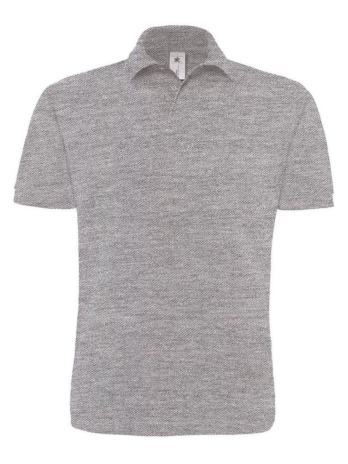 Polo unissex Heavymill - HG610 - Cinza Mesclado