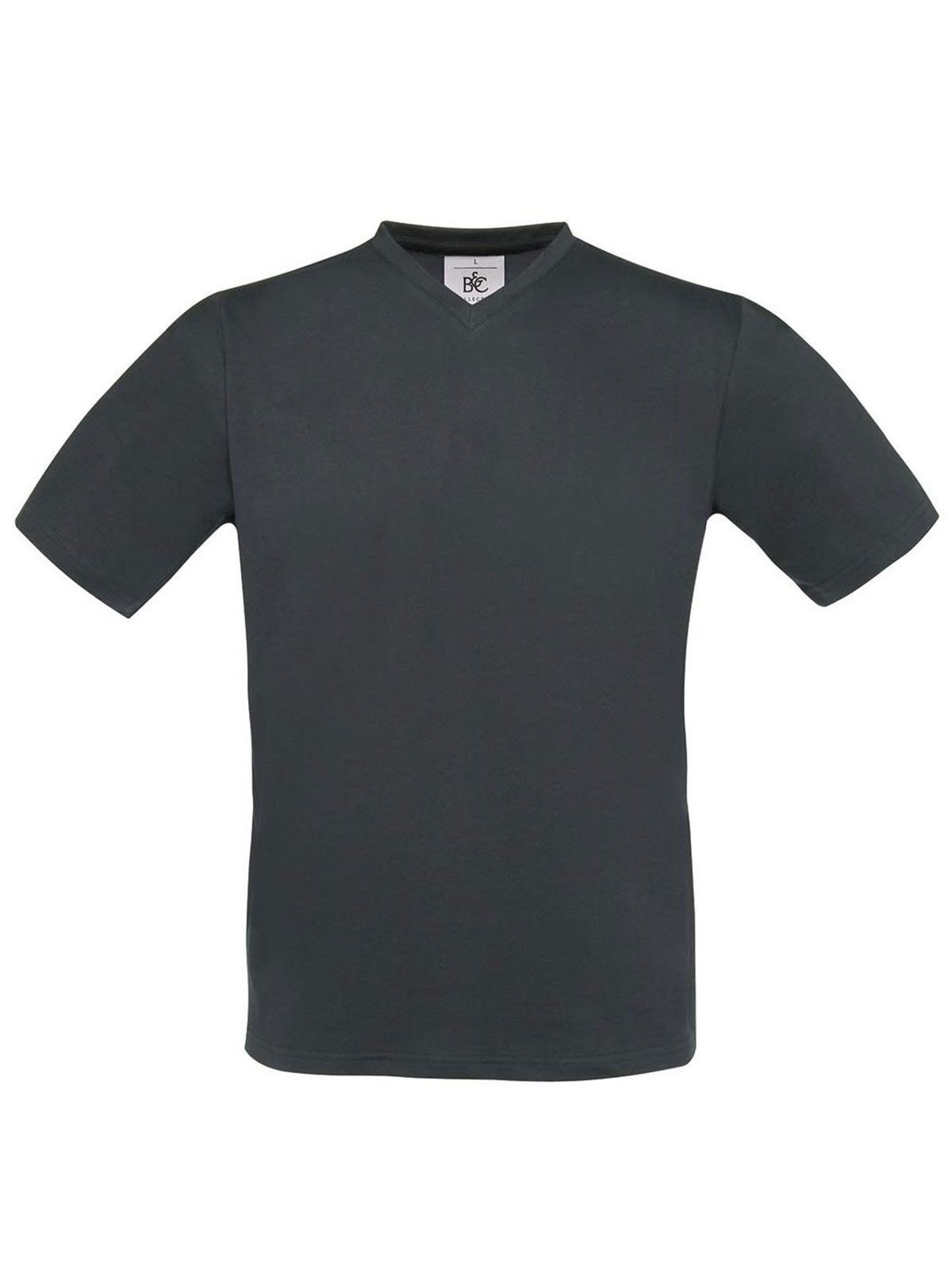 Camiseta com decote em V exata - DG670 - Cinza Escuro