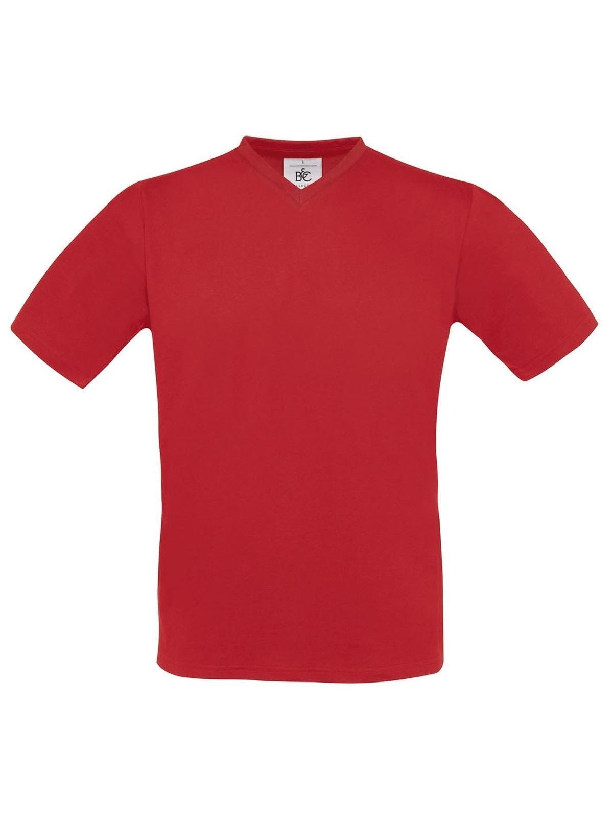 Camiseta com decote em V exata - RE004 - Vermelho