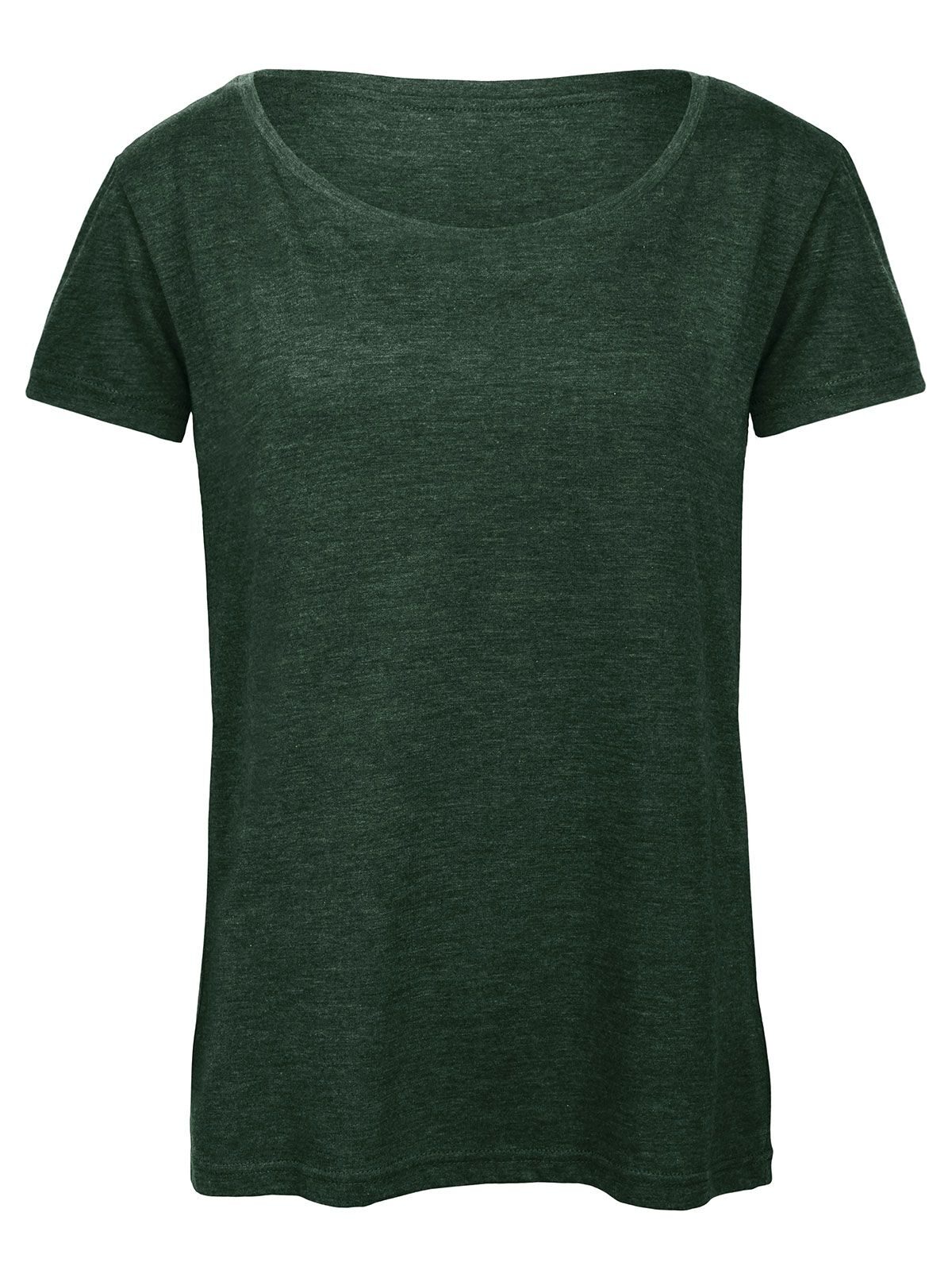 Camiseta feminina de tecido misto - HF615 - Floresta de Urze