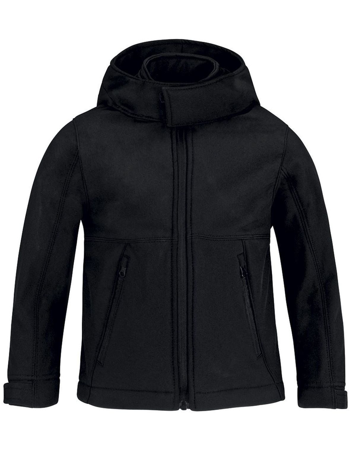 Jaqueta Softshell Infantil com Capuz - BL002 - Preto