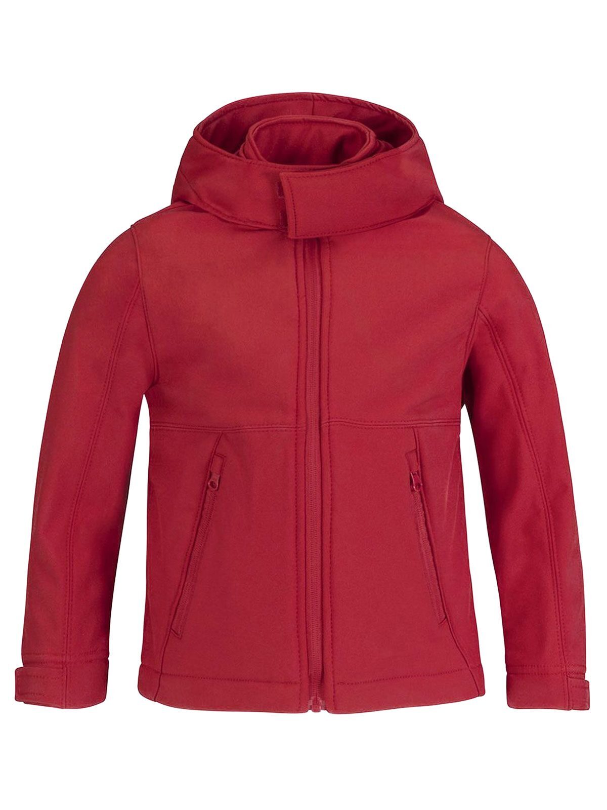 Jaqueta Softshell Infantil com Capuz - RE004 - Vermelho