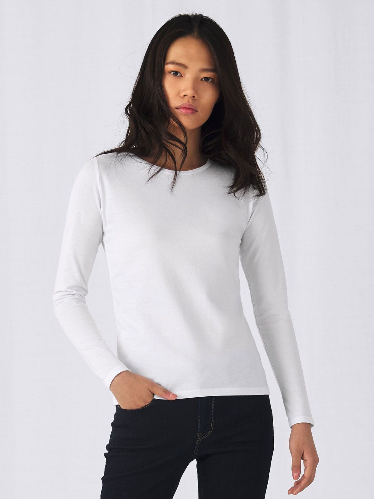 Camiseta feminina #E190 Manga longa
