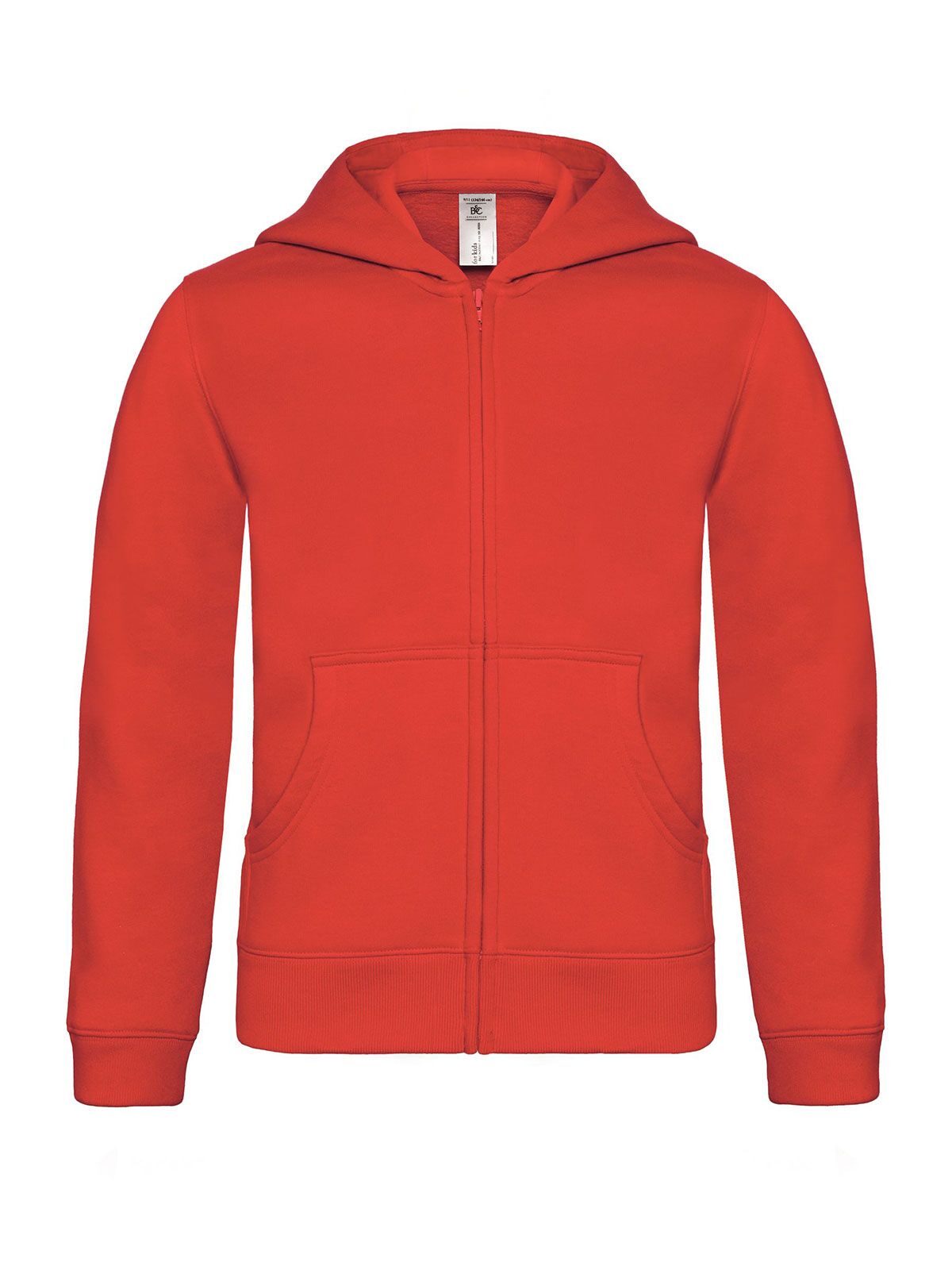 Moletom infantil com capuz e zíper frontal - RE004 - Vermelho