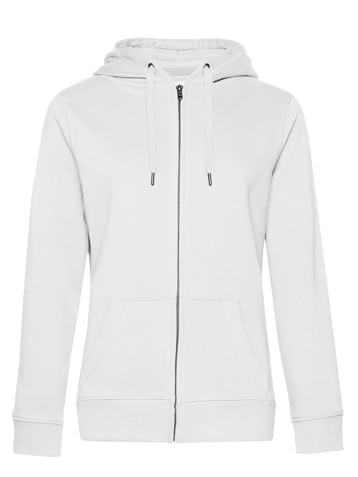 Jaqueta com capuz e zíper QUEEN_° - WH001 - Branco