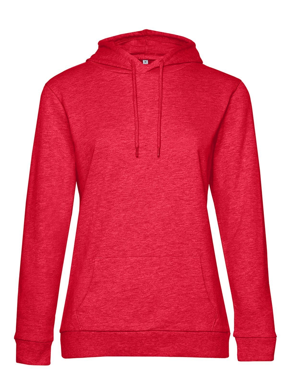 Moletom com Capuz Feminino - HR617 - Vermelho Heather