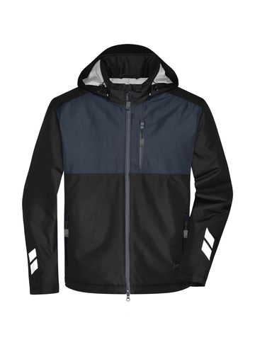 Jaqueta de trabalho rígida acolchoada - BLCB - Carbono Negro
