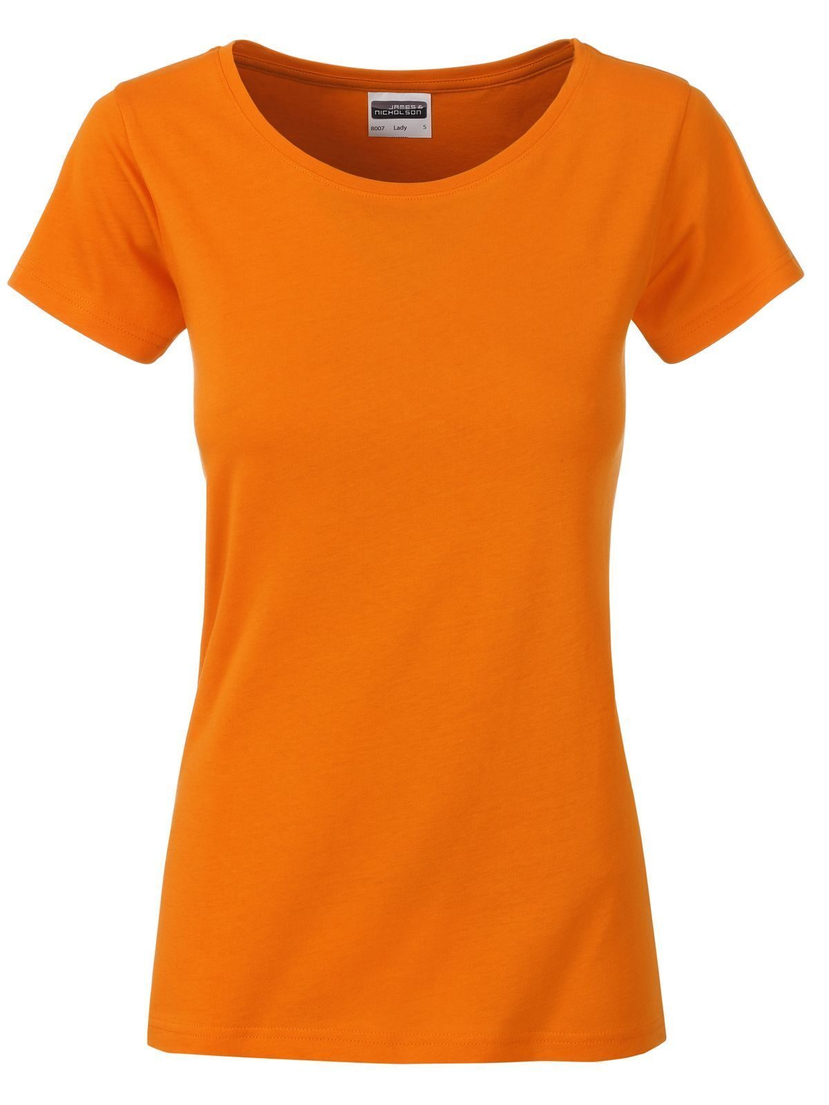 Camiseta básica feminina - OU - LARANJA