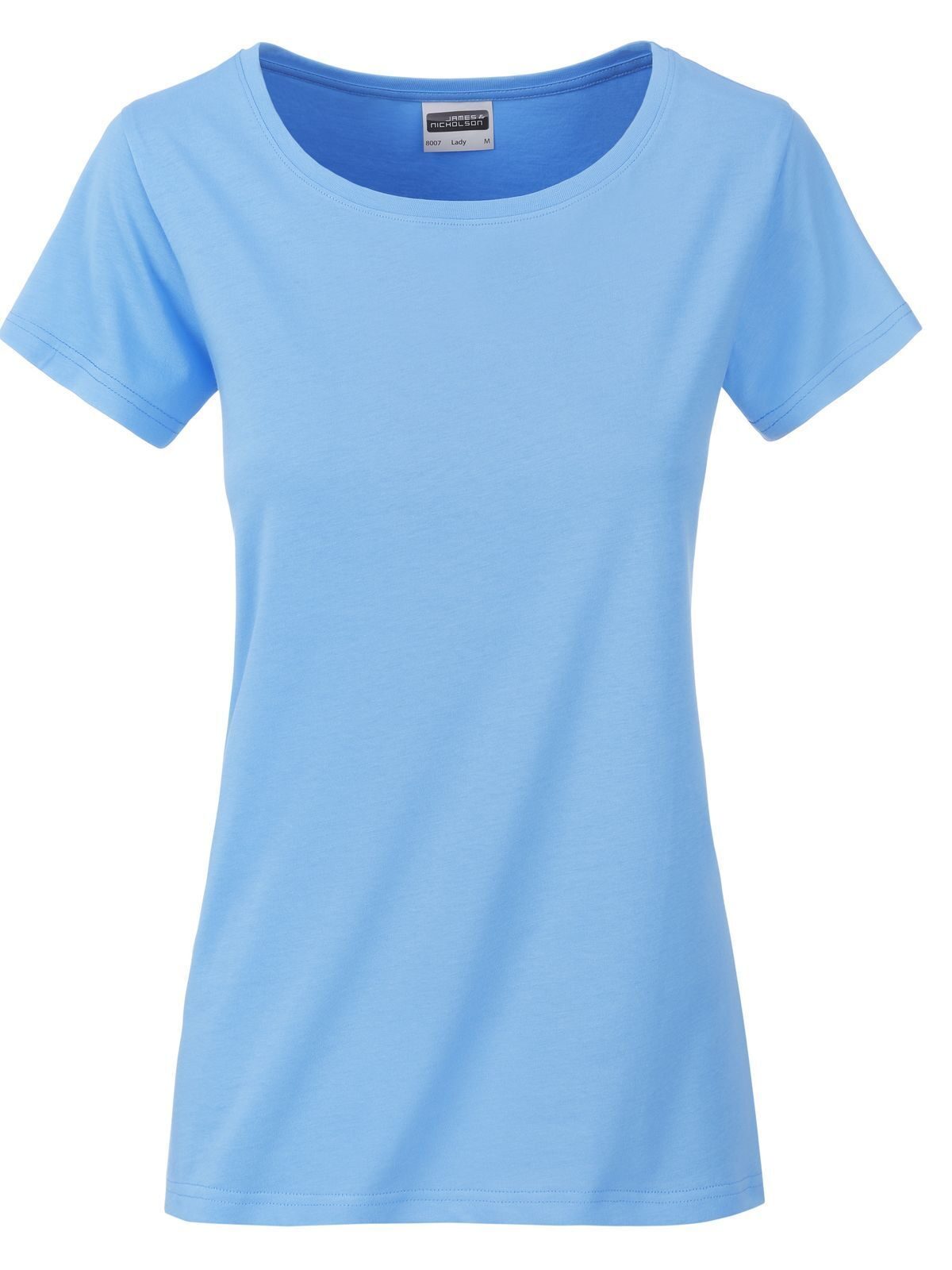 Camiseta básica feminina - SBLU - AZUL CELESTE