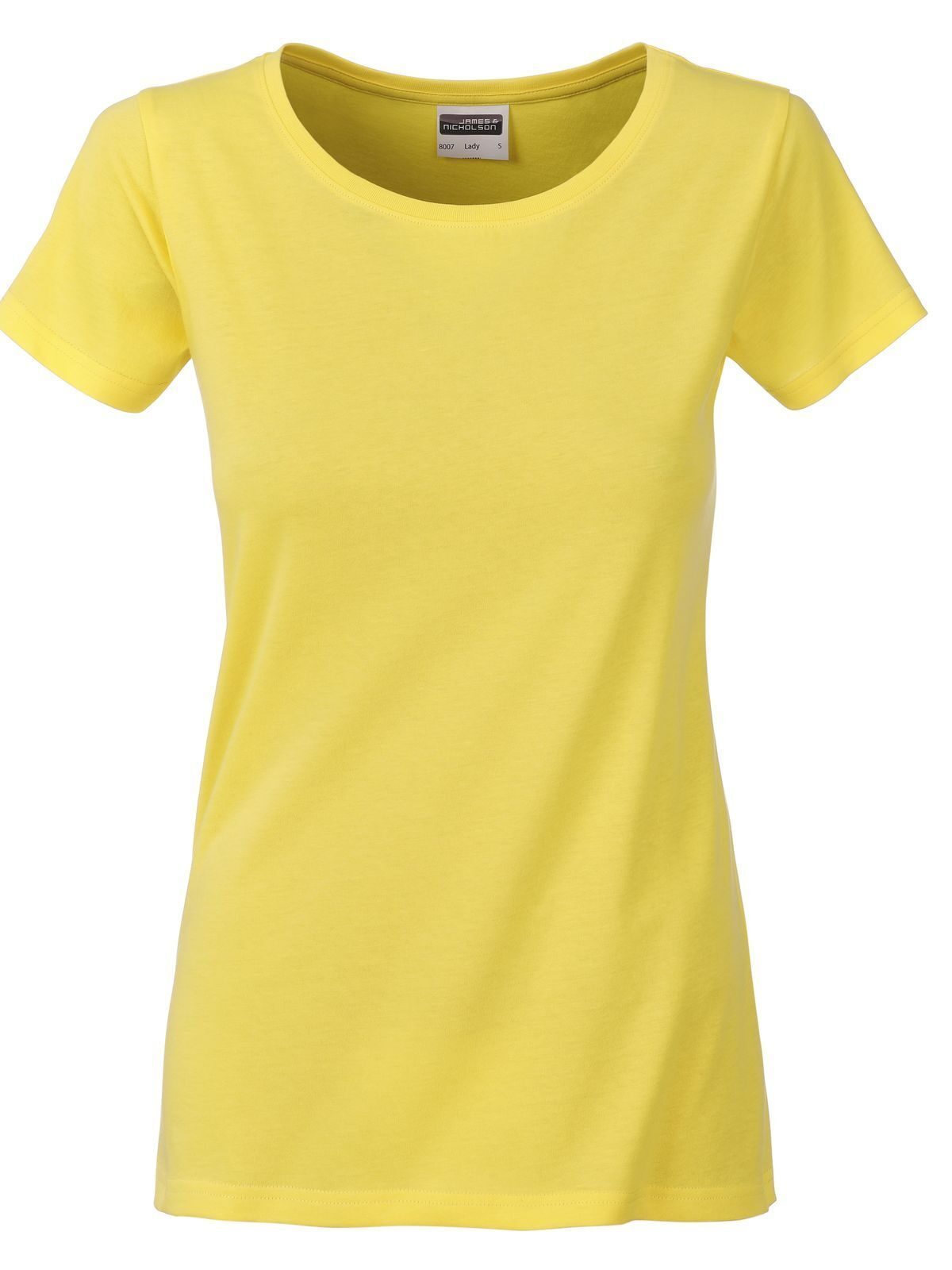 Camiseta básica feminina - AMARELO