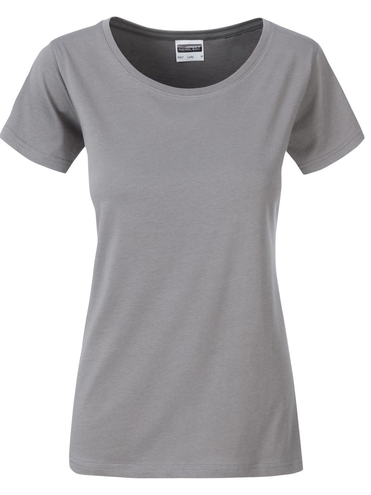 Camiseta básica feminina - STEGR - CINZA AÇO