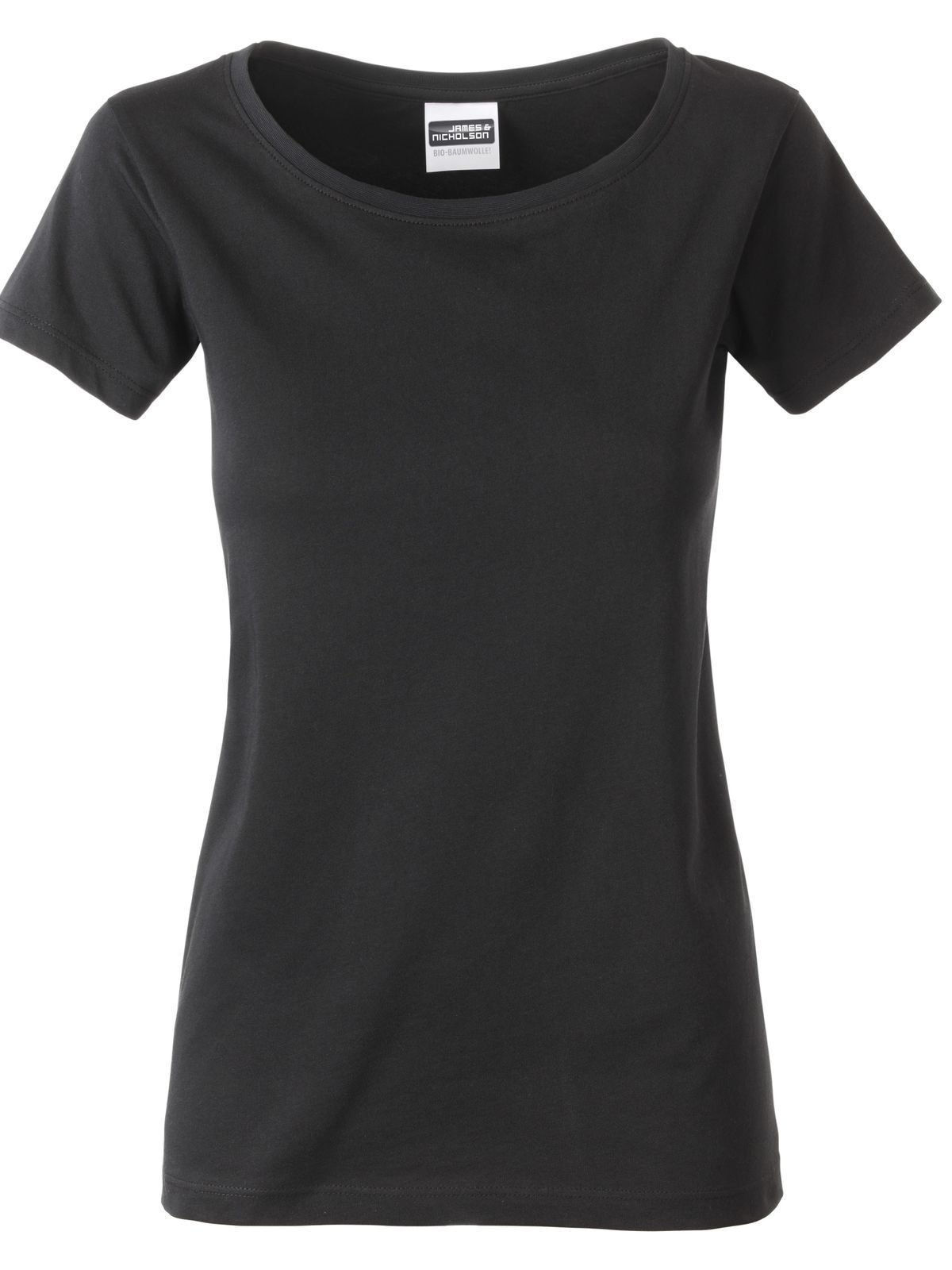 Camiseta básica feminina - BL - Preto