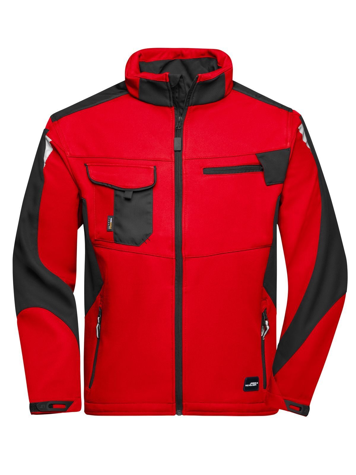 Jaqueta Softshell para Trabalho -RESISTENTE- - RDBL - VERMELHO-PRETO