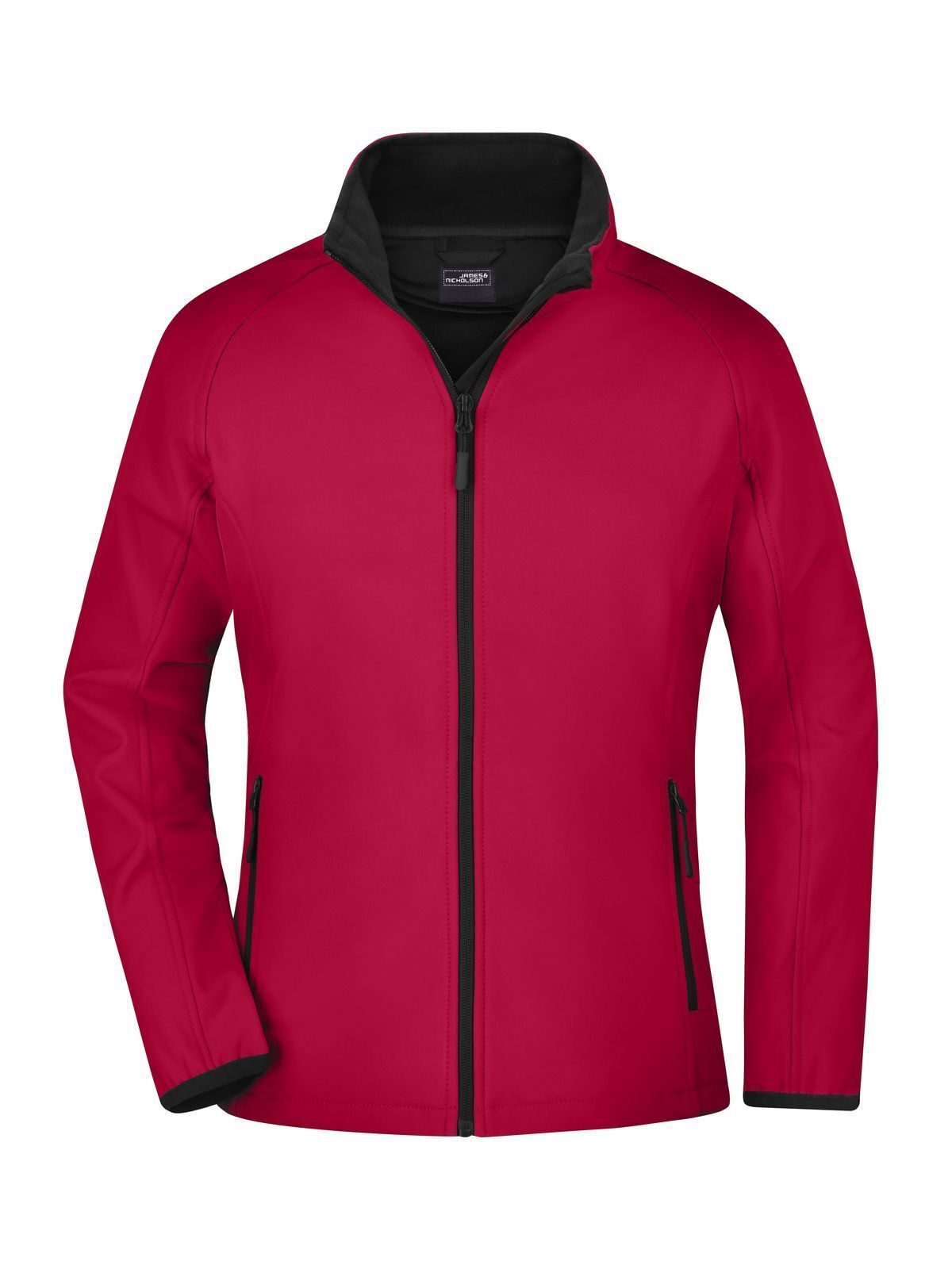 Jaqueta Softshell Promocional Feminina - RDBL - VERMELHO-PRETO